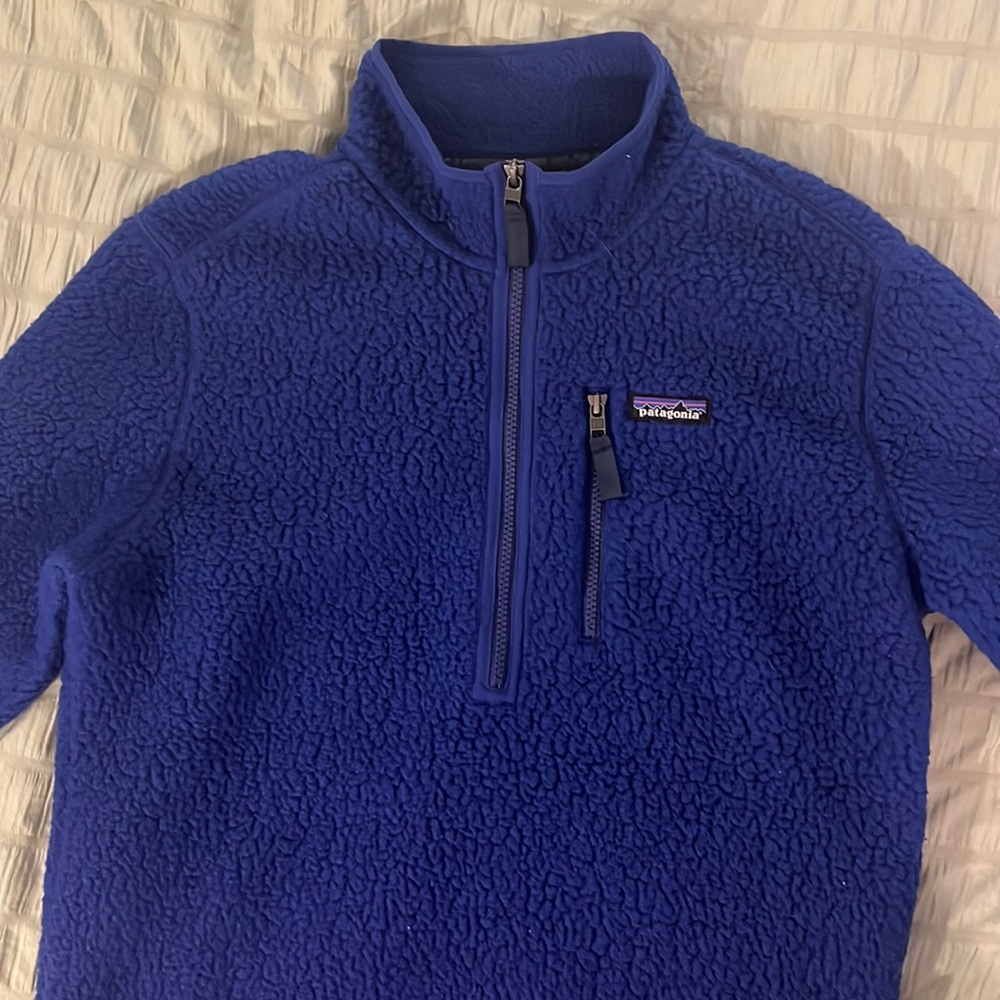 Like-New Deadstock Patagonia Blue Fleece Jacket (M)